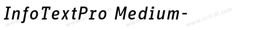 InfoTextPro Medium字体转换